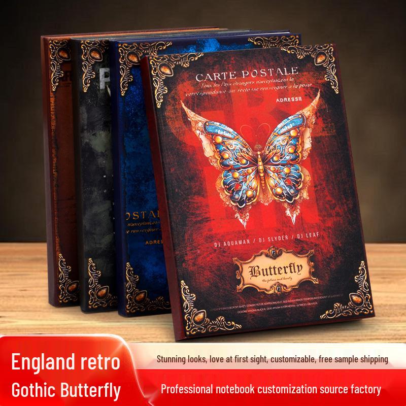 Утолщенный Креативный Ретро Блокнот: Иллюстрация «Волшебная бабочка» для студентов или в качестве подарка на выпускной