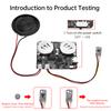 Recordable Sound Module Button/Magnet Control Sound Chip 8M MP3 WAV Music Voice Player Programmable Board with Speaker for DIY