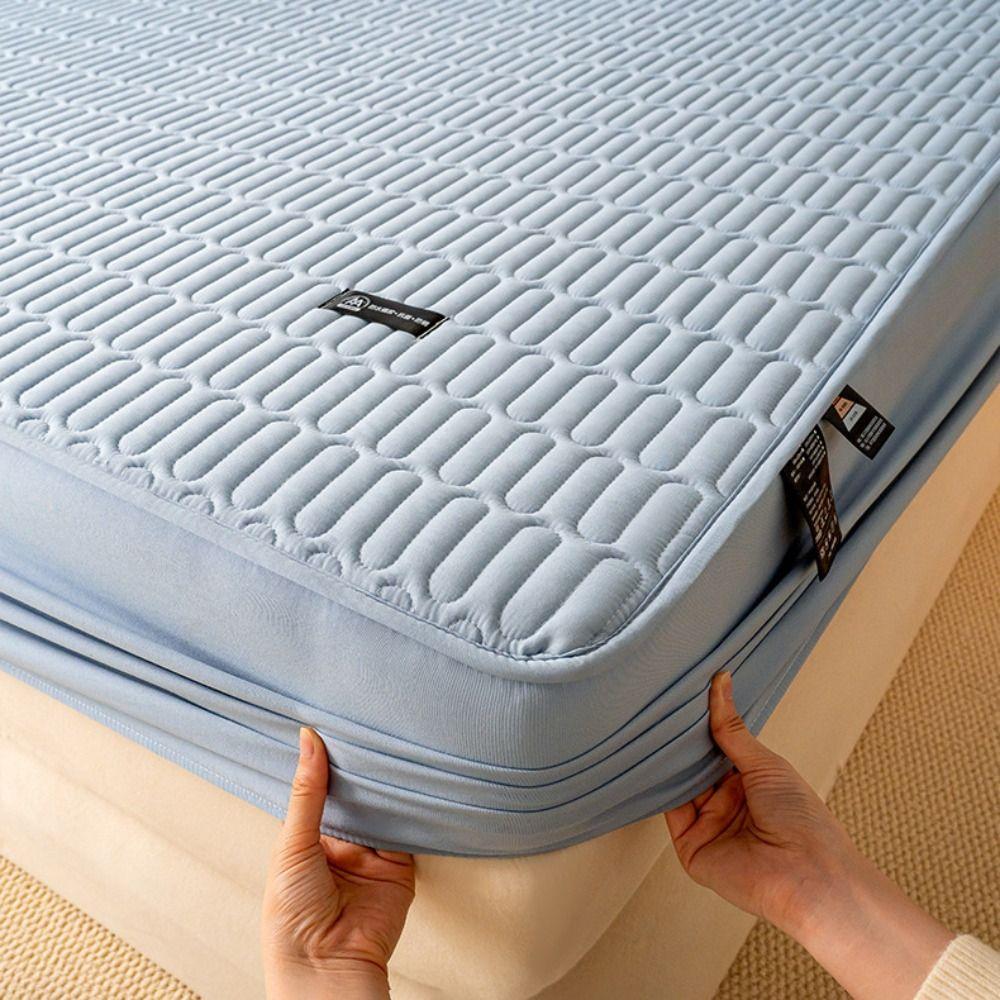 5FT/5.9FT Anti-Slip Mattress Cover Breathable Bedding Cover Durable Fitted Sheet For All Seasons