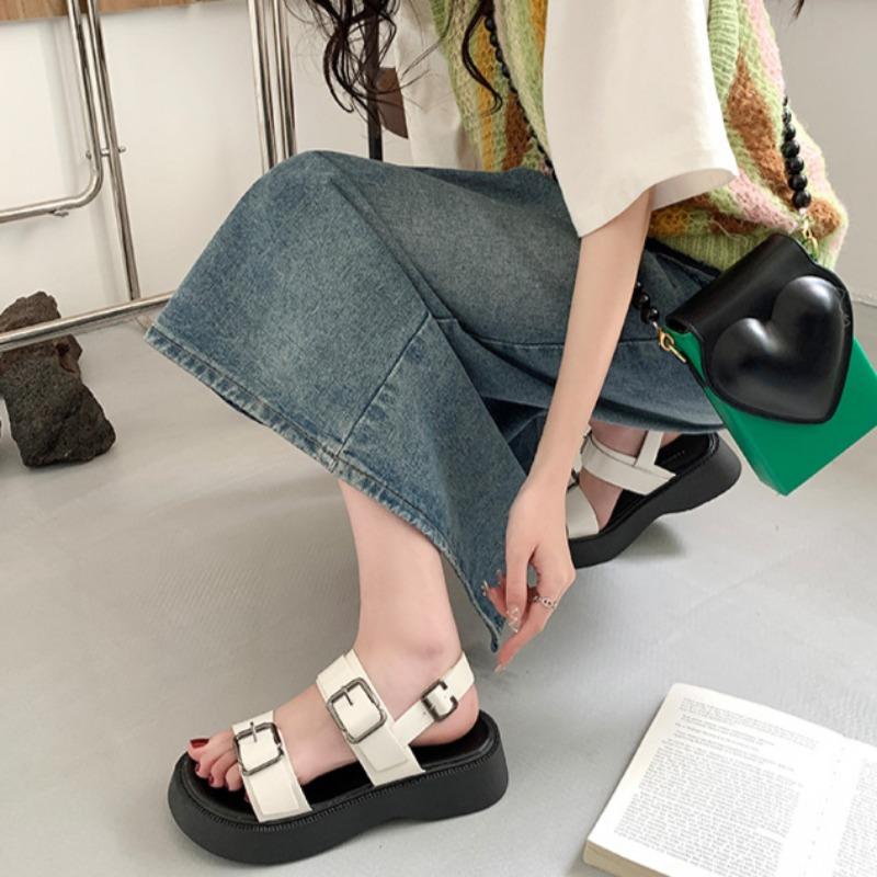 Ladies Fashion Retro Platform Sandals