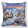 45X45CM Рождественские наволочки Чехлы для подушек Украшение Веселые рождественские украшения для дома Санта-Лось Диван Украшения Чехлы для подушек Navidad