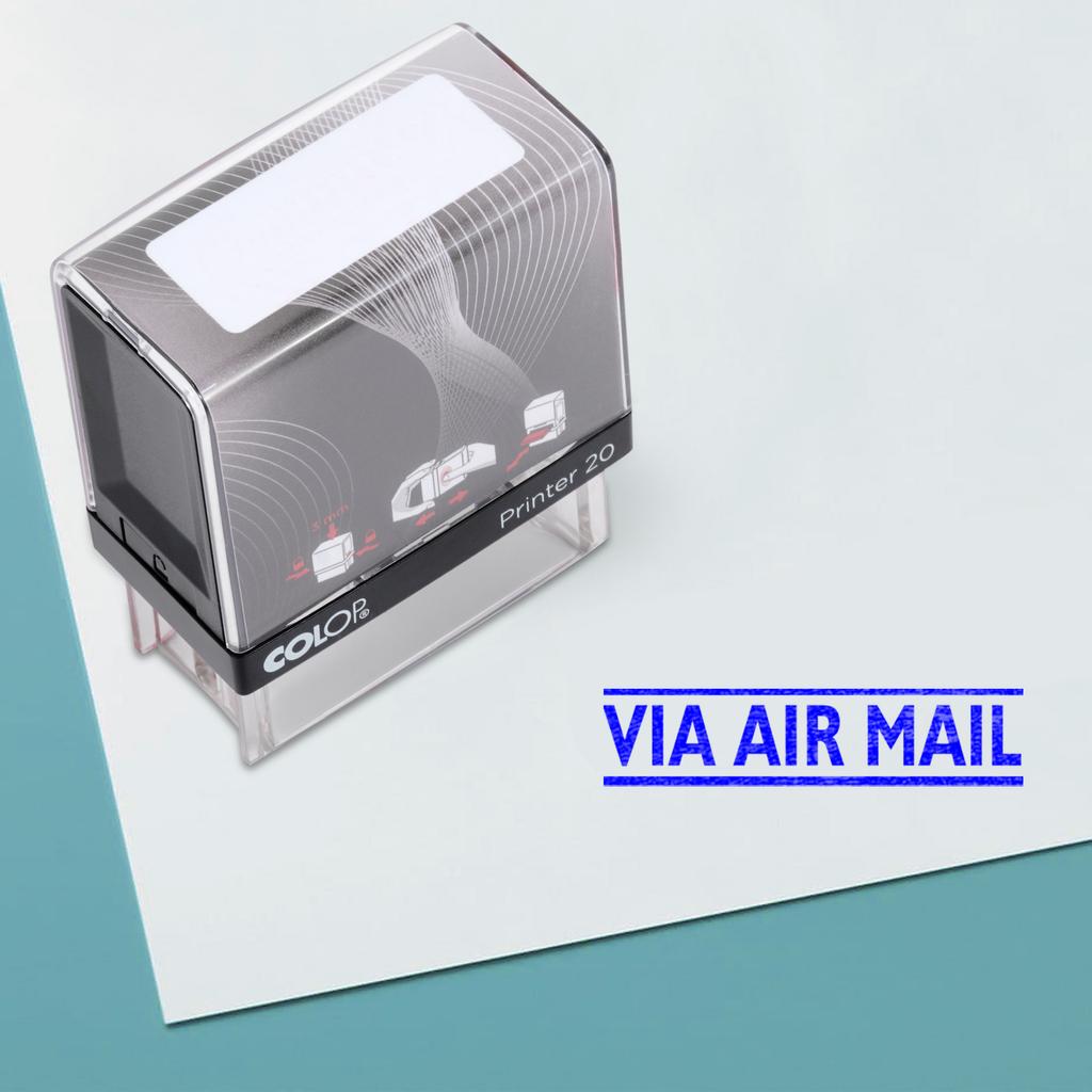 АВИА ПОЧТОЙ Самоклеящаяся резиновая печать на заказ Colop Office Stationery P20 Mini Stamper