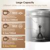 Electric 5 in 1 mixer with upgraded touch screen LED display - Hot and cold milk frother thermos for lattes
