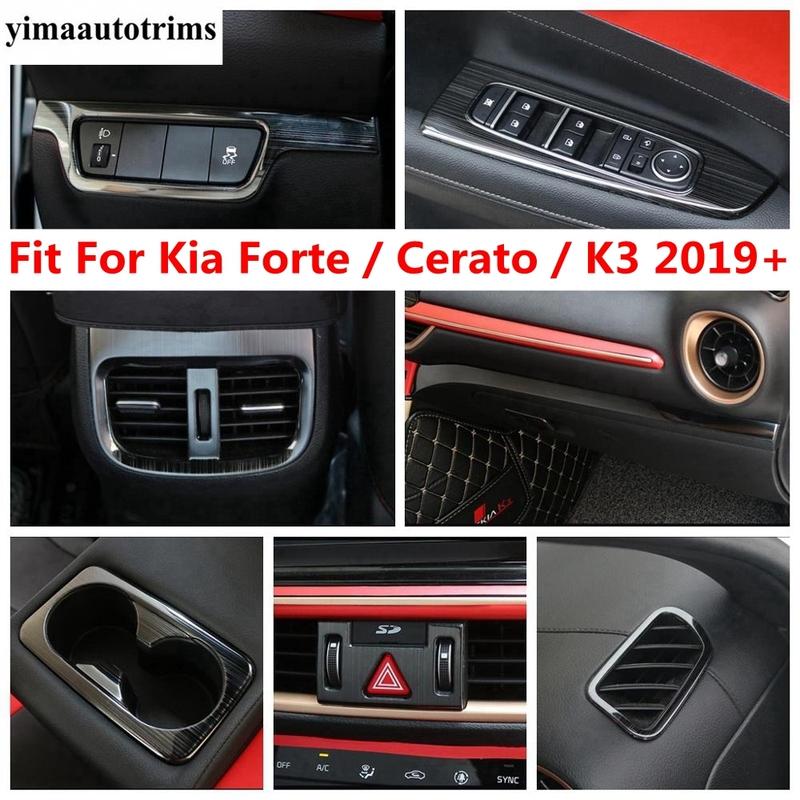 Dashboard Panel Strip / Window Lift / Warning Light / Headlight Lamp Cover Trim Accessories For Kia Cerato Forte K3 -