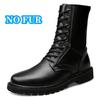 FashionLuxury High Top Mens Ankle Boots Fashion Натуральная кожаная обувь Высококачественные мотоциклетные ботинки на шнуровке Мягкие теплые плюшевые меховые ботинки