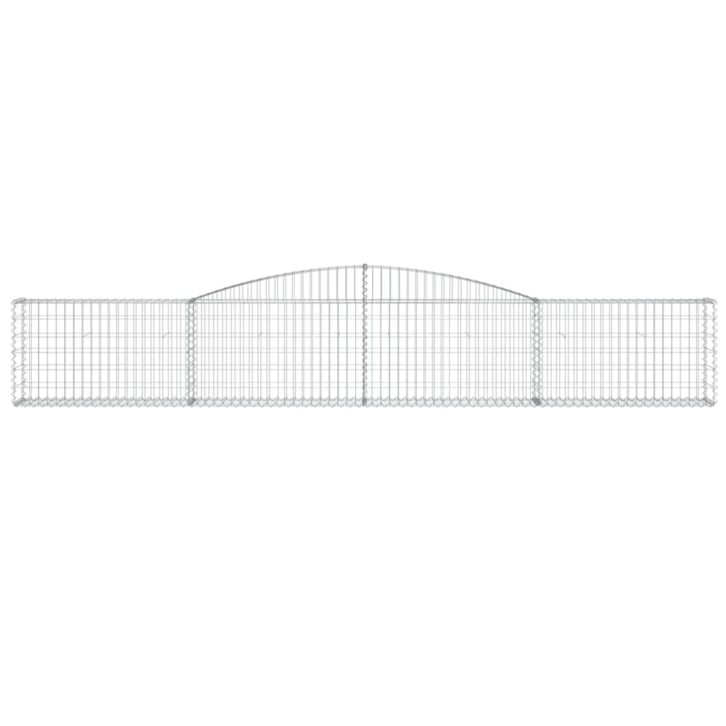 Gabion with High Arch 400x30x60 80 cm Galvanized Iron