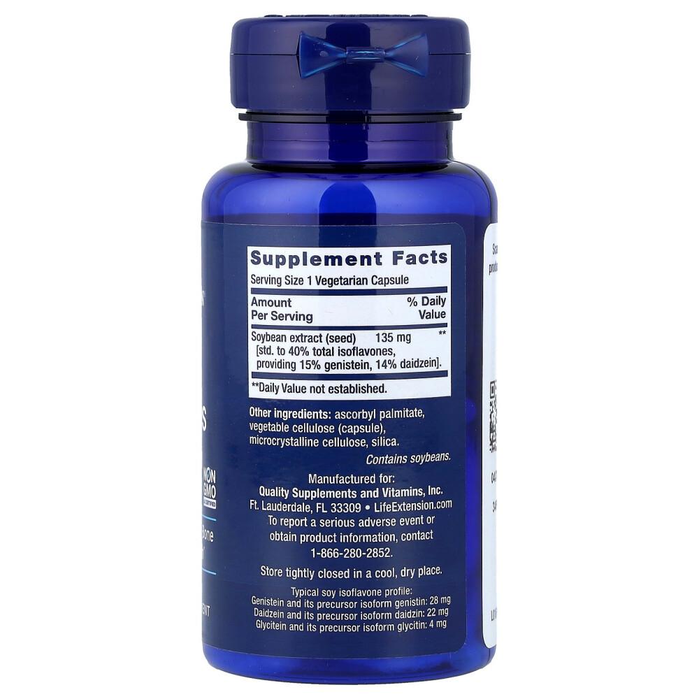 Life Extension Soy Isoflavones with Enhanced Absorption, Vegetarian Capsules, 30 Count