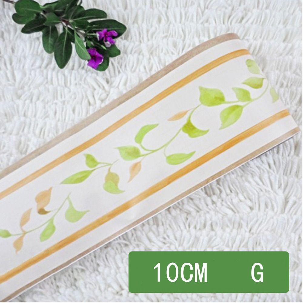 PVC Wallpaper Sticker Self Adhesive Wall Sticker Waterproof Wall Skirting Border Decals  Home Decor