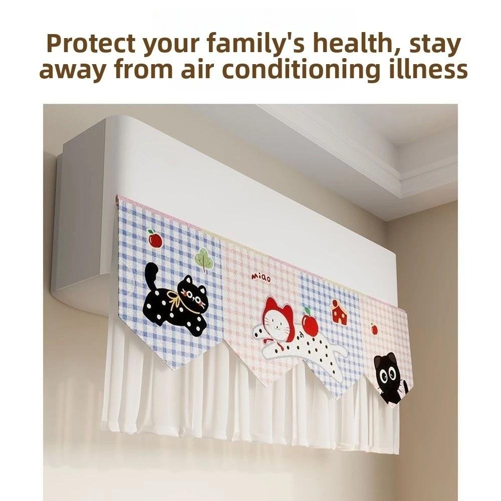 Anti-Direct Blowing AC Wind Deflector Curtain Self-Adhesive Air Conditioning Hood Postpartum Room