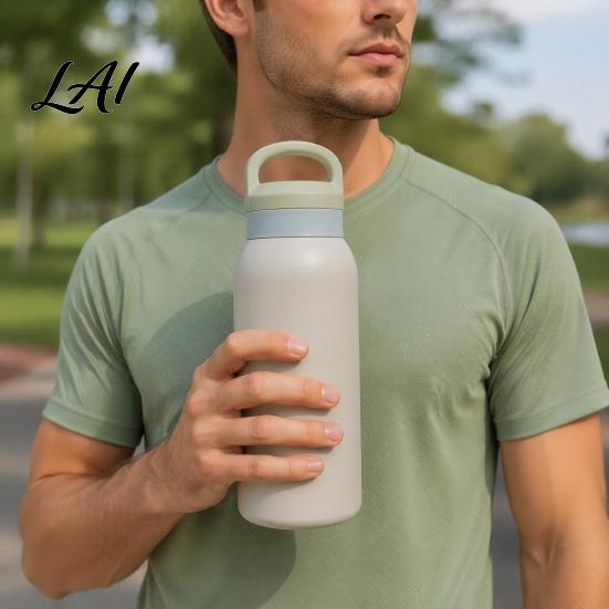 Insulated Flask for Daily Hydration Large Capacity Cup Double Wall Vacuum Stainless Steel Tumbler Carafe Leak Proof Travel Water Bottle Hot