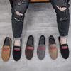 Мужские мокасины Frosted Suede Slip-On – повседневная обувь в британском стиле с мягкой подошвой