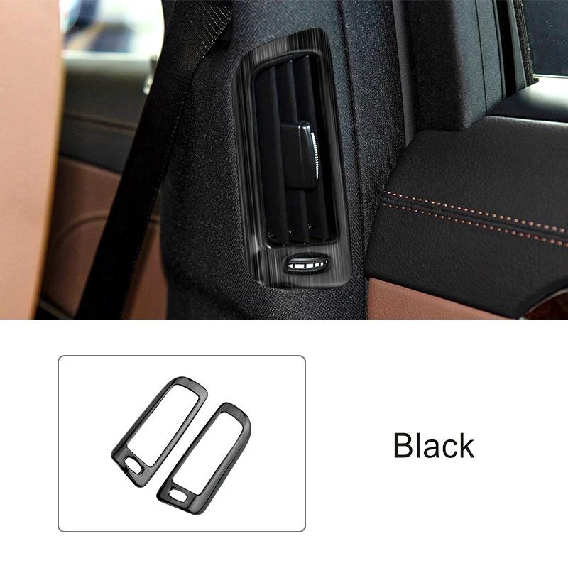 For Mercedes Benz S Class W222 2014- Rear Door Air Condition Vent Frame Carbon Pattern Trim Interior Car Accessories Sticker
