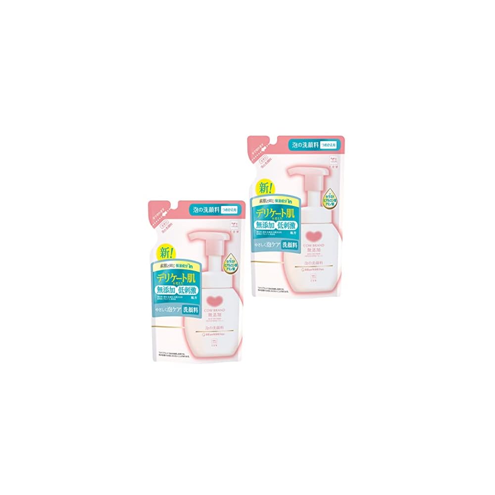 Cow Brand Additive-Free Foaming Facial Cleanser Refill 140mL x 2