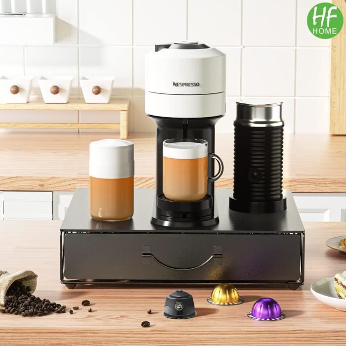 Porte-capsules - hfhome - vertuoline - métal - 48 dosettes - design contemporain