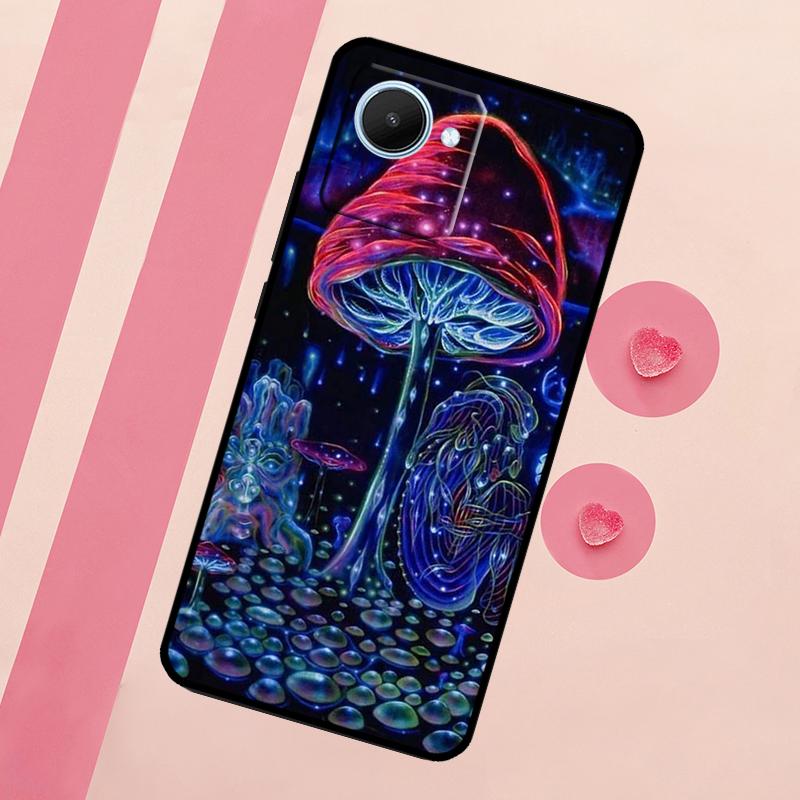 Странный психоделический гриб для чехла Realme C71 C55 C53 C67 C75 C61 C33 C63 C51 C65 10 11 12 13 14 15 Pro Plus GT7 Pro