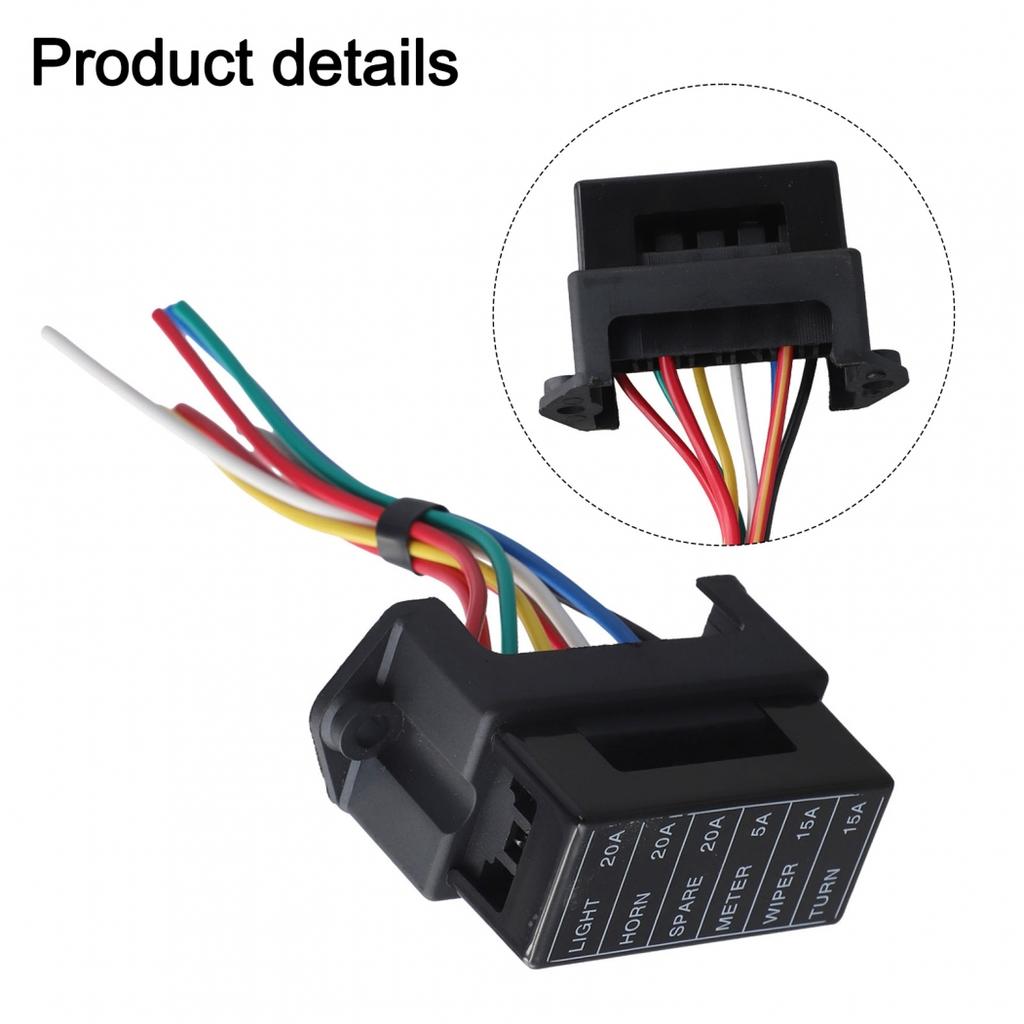 32V 6 Way Fuse Box Holder for ATC ATO Fuses In Marine Applications