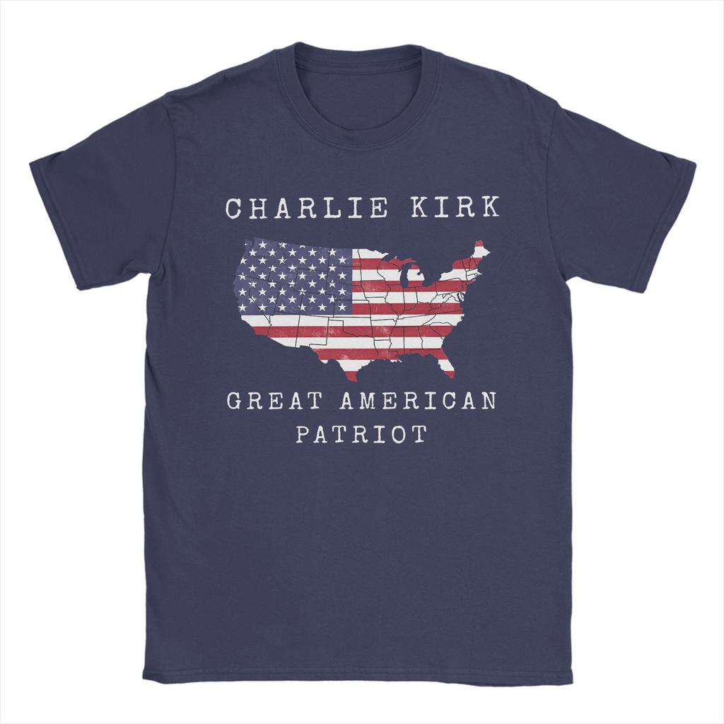 Oversized T Shirt Summer Charlie Kirk Novelty T-Shirts  Cotton Tshirt for Men's Y2K Classic Pattern Short Sleeve Clothes