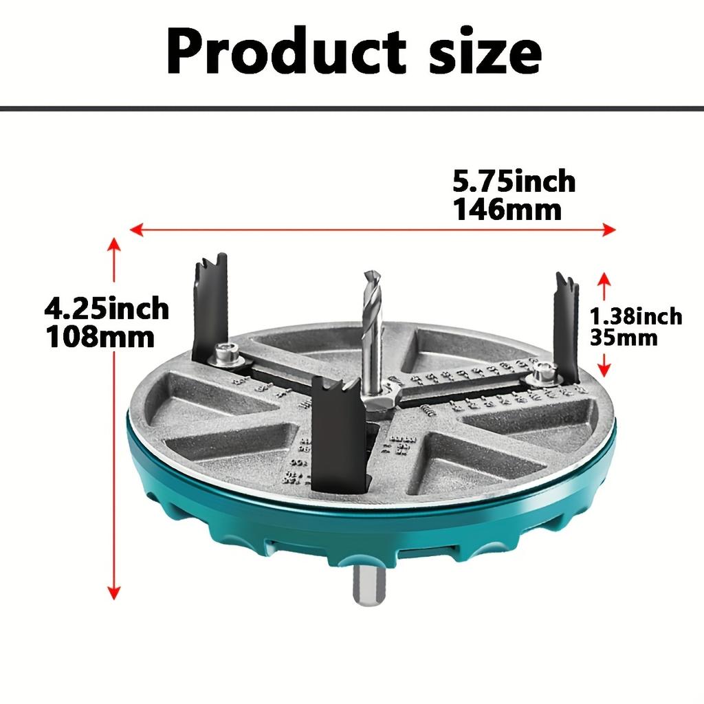 Adjustable Multifunctional Universal Hole Opener Diameter Woodworking Hole Adjustable Opener Diameter Hole Saw 45mm-130mm