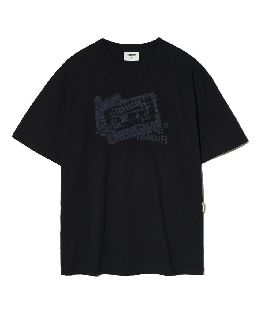 PEACE MAKER Vintage Tape Tee (Black)
