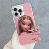 Милый Чехол для Телефона Bratz с Куклой для iPhone 16 15 14 13 12 11 Pro Max X XR XSMAX 8 7 Plus Матовый Ударопрочный Задний Чехол