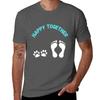 Happy Together Dog Paw And Footprint Design Tshirt Active Wear Sports Tshirt For Unisex