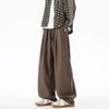 MMOPTOP Men's Japanese Style Loose Fit Curved Workwear Pants