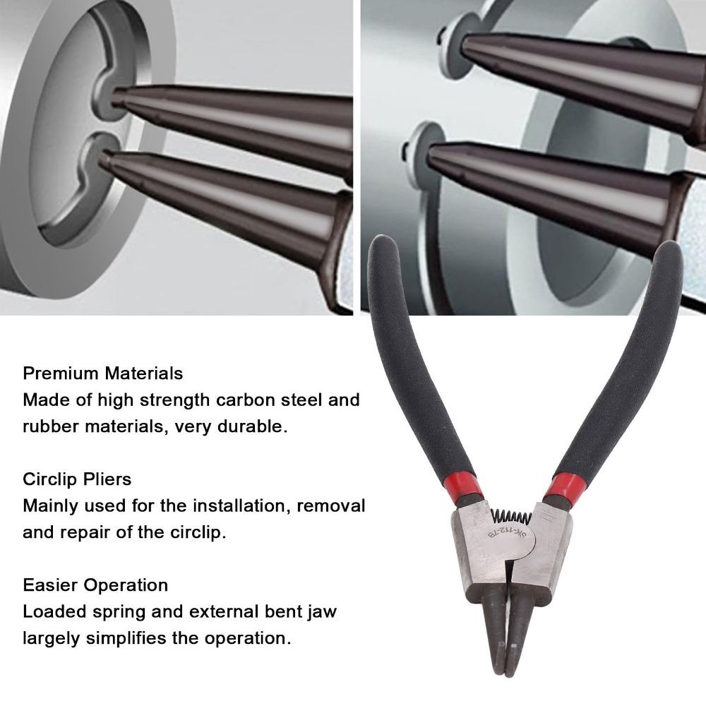 90-Degree Bent Jaw Snap Ring Pliers External Snap Ring Pliers For Installation Removal