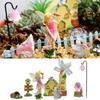 7PCS Fairy Garden Miniature Fairies Figurines Accessories Windmill House Garden Yard Decor