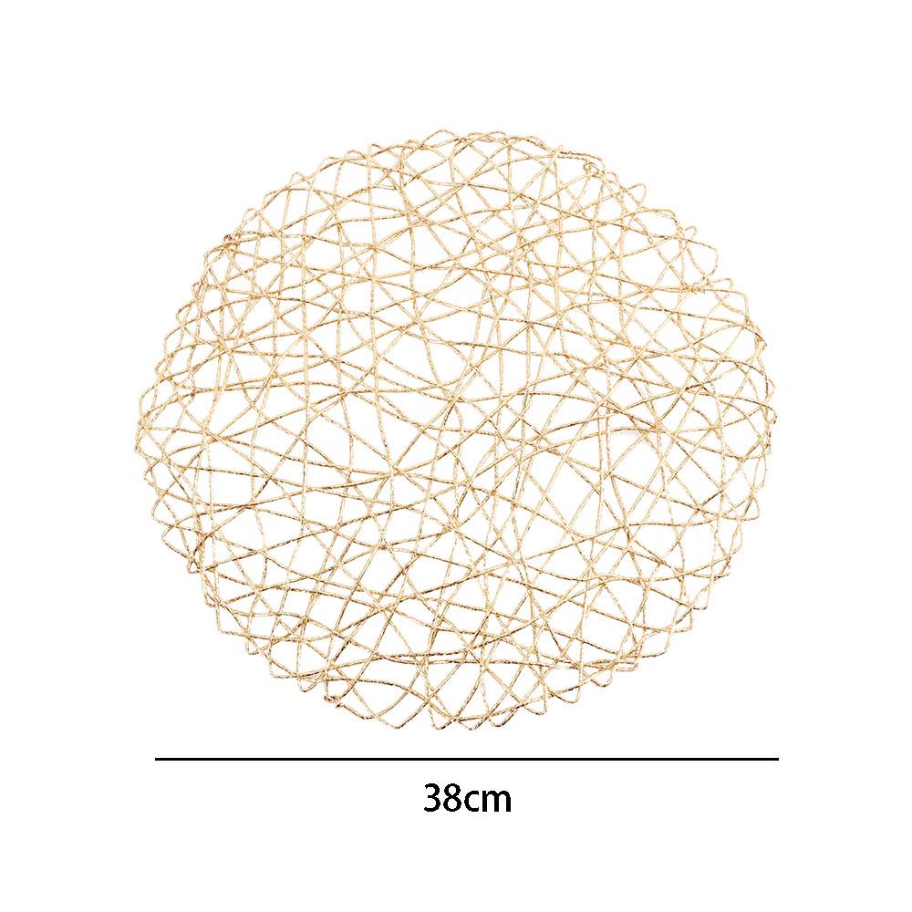 38cm Rural Woven Dining Mat Kitchen Dinnerware Cup Pads Placemat Coaster