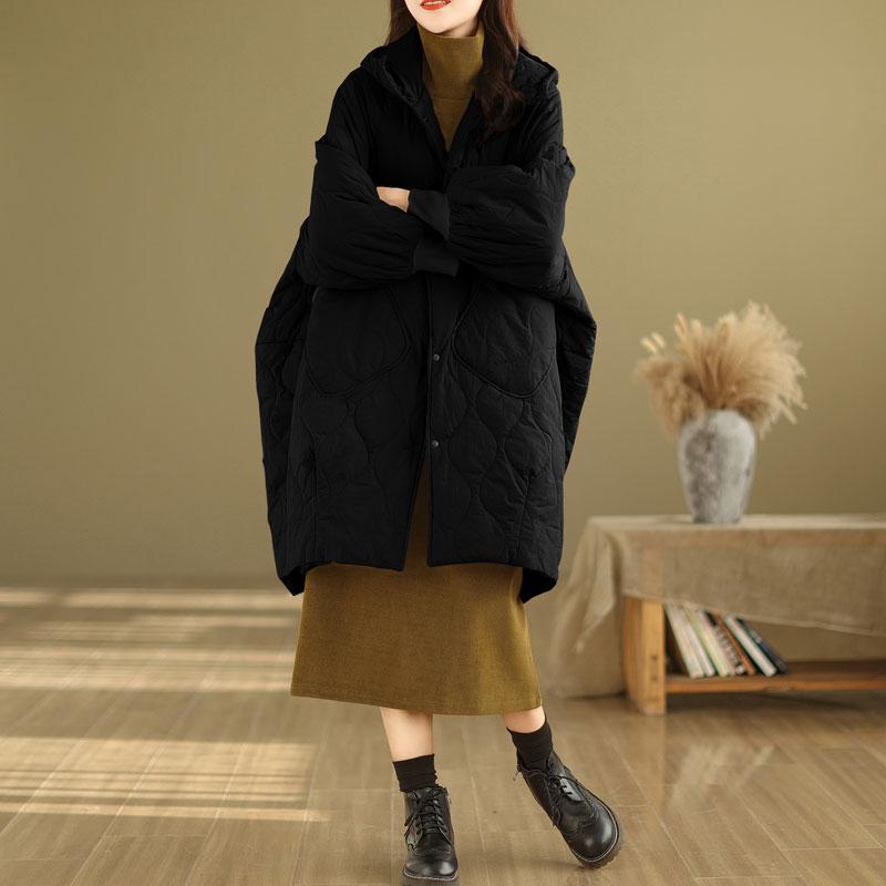 Autumn Spring Winter Cotton Padded Oversized Outerwears Women Casual Loose Jacket Coat