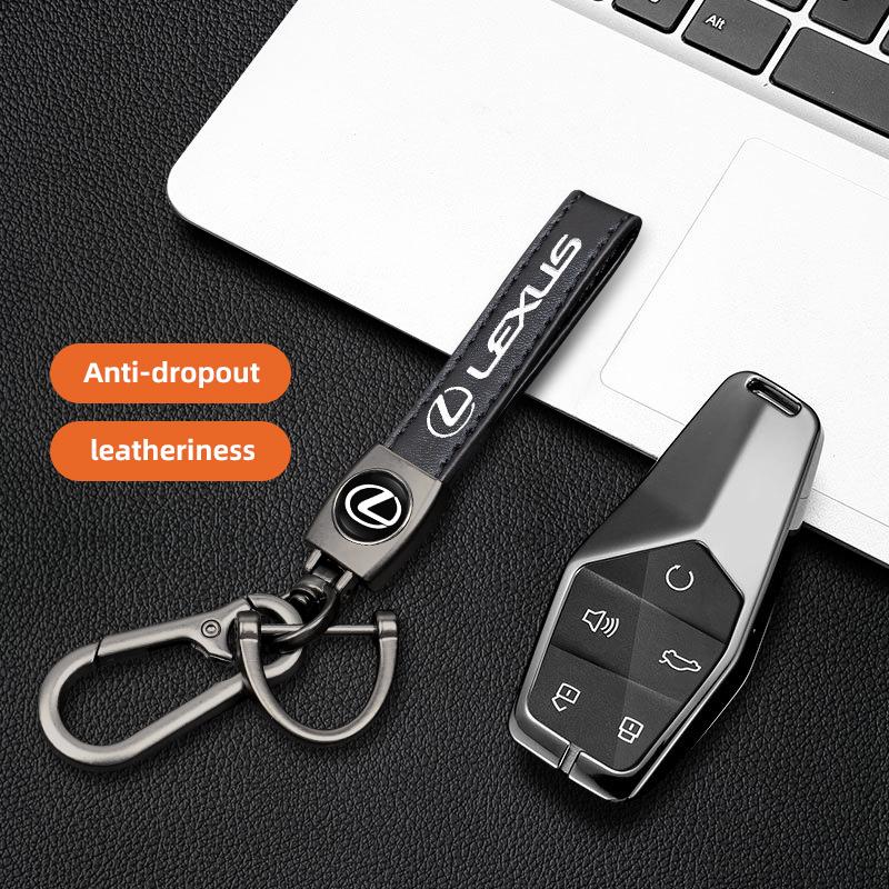 3D Metal/Leather key Ring Car Emblem Keychain Accessories For Lexus F SPORT ES RX NX LS UX LM LX GX LC RZ IS CT GS RC HS SC TX YV6