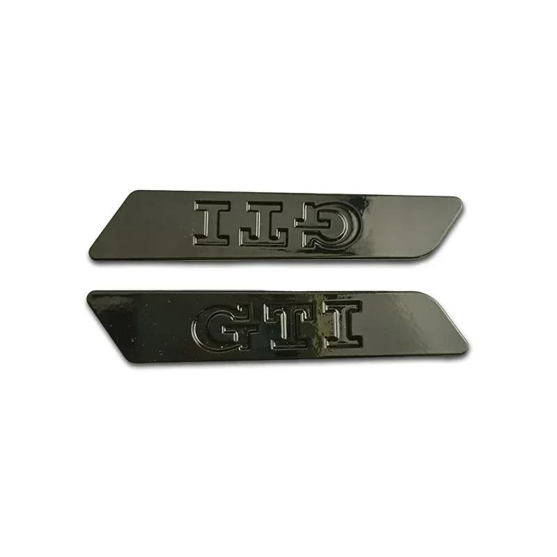 RUNTB1 Metal GTI Logo Side Fender Emblem Bumper Strip for VW Volkswagen Golf MK5 3 4 5 6 7 Polo Passat Jetta Tiguan Beetle Touran Bora