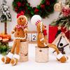 Delightful Christmas Gingerbread Man Plush Ornament Perfect For Seasonal Display