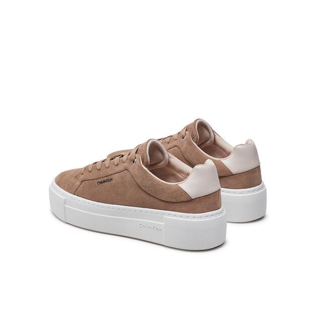 Кроссовки Calvin Klein Flatform Cup Lace Up W/Ml HW0HW02282 коричневый