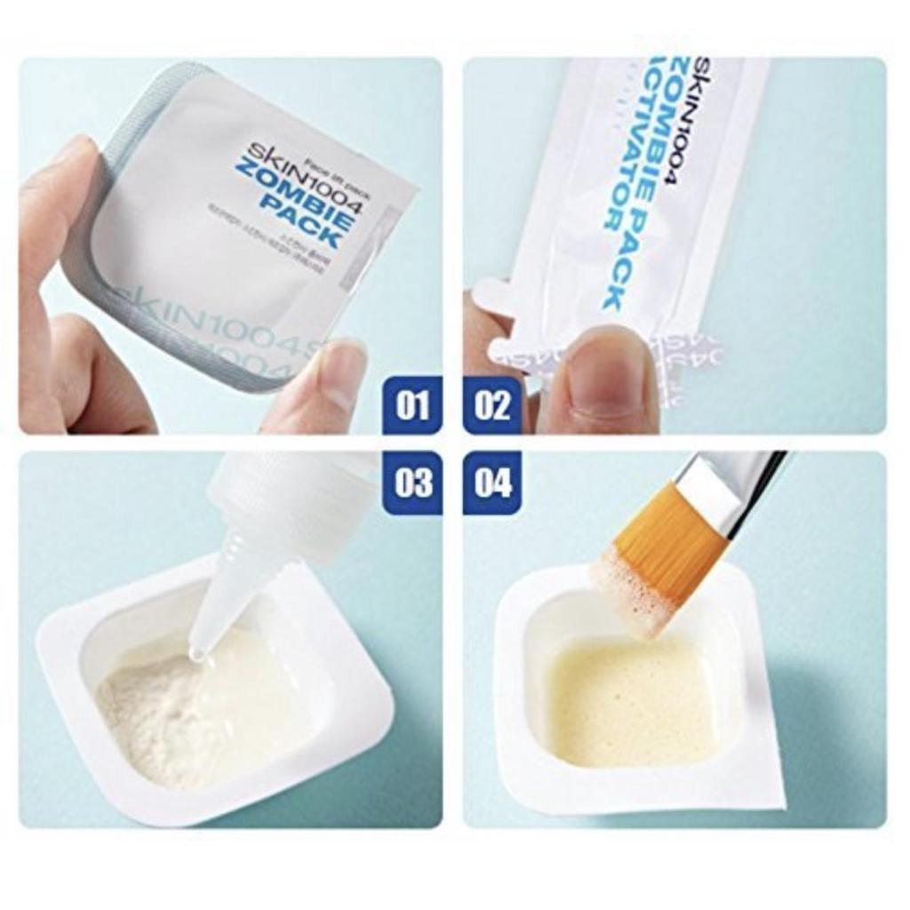 Skin1004 Zombie Pack 8PCS SET ( Special Facial Mask- Pore Tightening & Elasticity & Power Lifting )