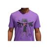 Adidas Мужская баскетбольная футболка X Marvel Avengers Damian Lillard Black Panther, фиолетовые FI6370