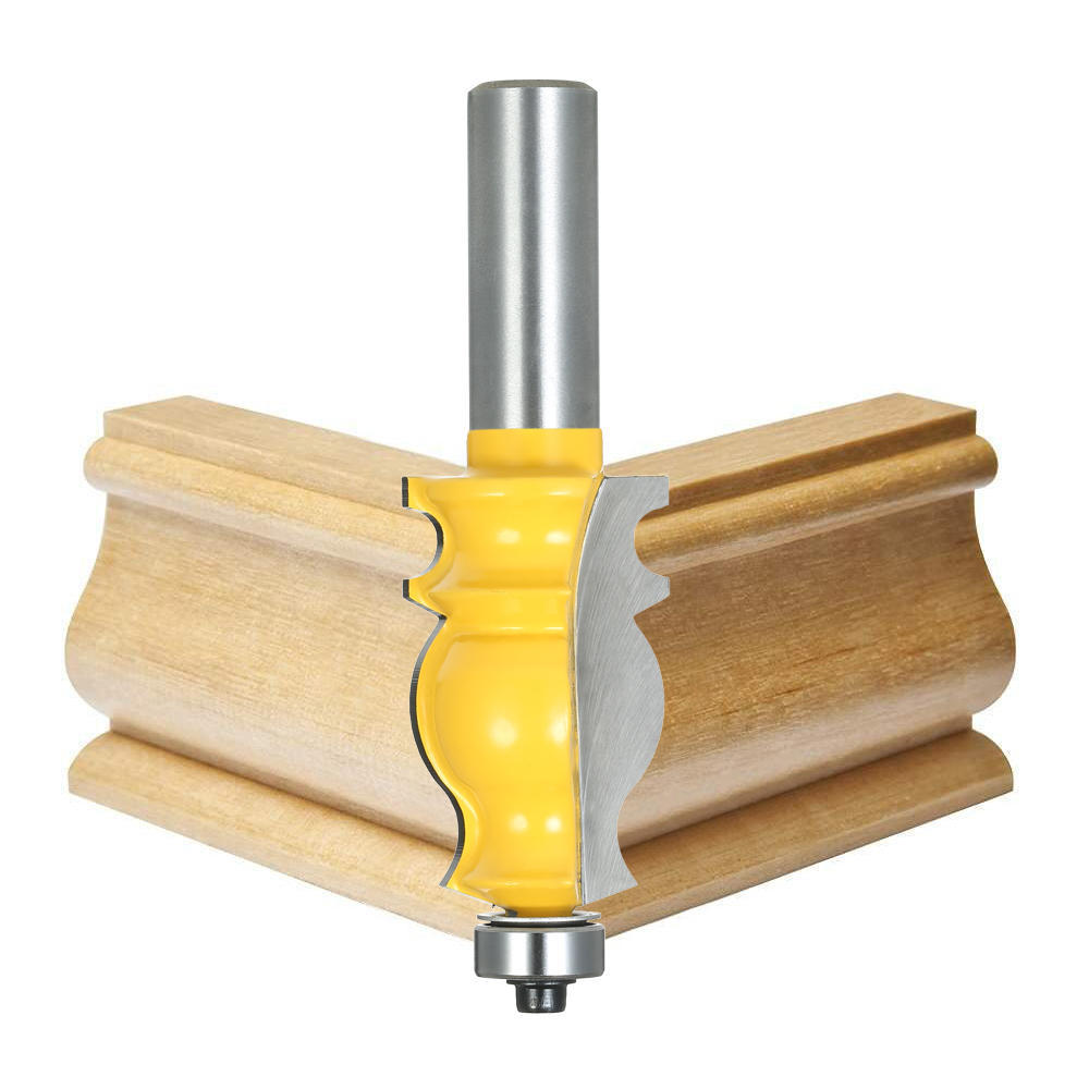 1 2 Shank Architectural Molding Router Bit Anti Kickback Mitered Trimming Milling Cutter Tool Carpenter Woodworking