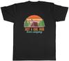 Just a Girl Who Loves Camping Unisexs TShirt Tee Gift Top