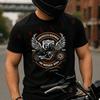 Motorcycls Route 66 Design Moto Tshirt Men's And Women's T-shirt Cotton Casual Short-sleeved O-
