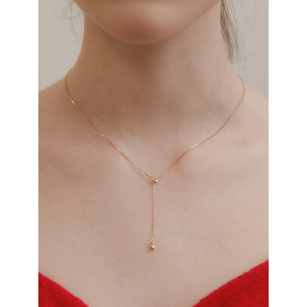 (Серебро 925) Ожерелье Y-образной формы с хвостом-сердцем Nz2425