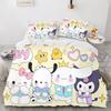 Набор Пододеяльников Hello Kitty Pochacco Комплекты Постельного Белья Пододеяльники King Size Детский Комплект Постельного Белья 3-Предметный Рождественские Украшения