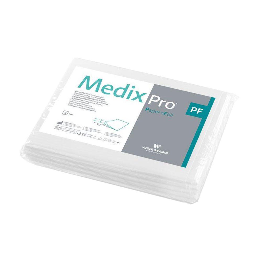Disposable Sheet 150cm x 210cm White Foiled 54G Medixpro 5 Pcs