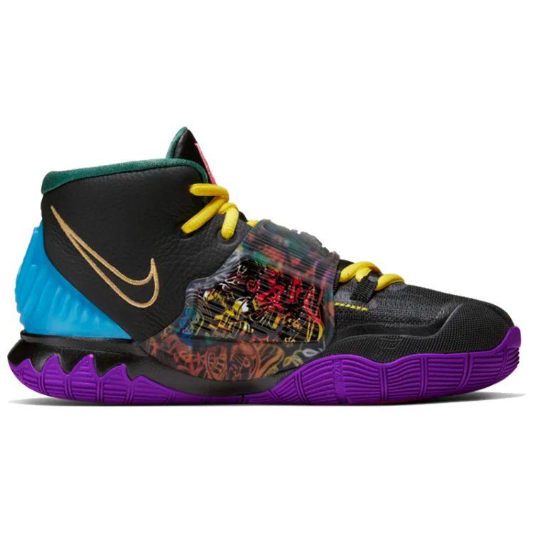 Nike Kyrie 6 Irving 6 CNY Год Быка Средние Баскетбольные Кроссовки Сине-Фиолетовые Унисекс CQ5820-001