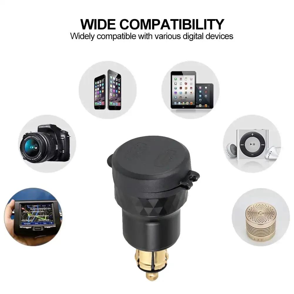 Универсальный водонепроницаемый 30 Вт QC3.0 USB Type C PD быстрое зарядное устройство адаптер питания Hella DIN разъем для мотоцикла BMW Ducati Triumph