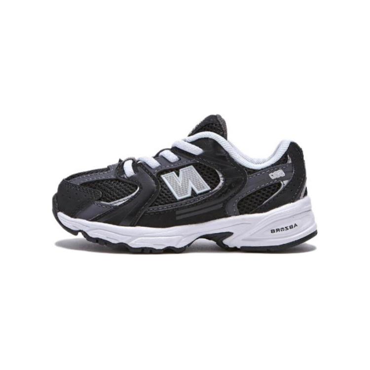 New Balance NB 530 Амортизирующие Дышащие Низкие Детские Кроссовки Черные Корейский Стиль Для Младенцев и Малышей IZ530CC