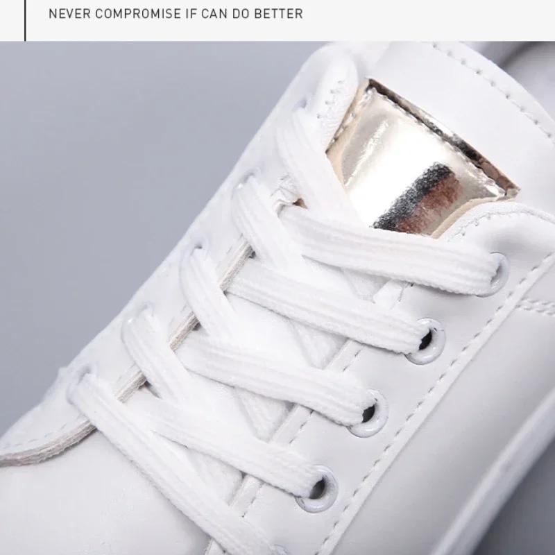 Женские белые дышащие повседневные туфли на шнуровке с вышитым цветком, женские модные кроссовки, женская корейская версия теннисных туфель