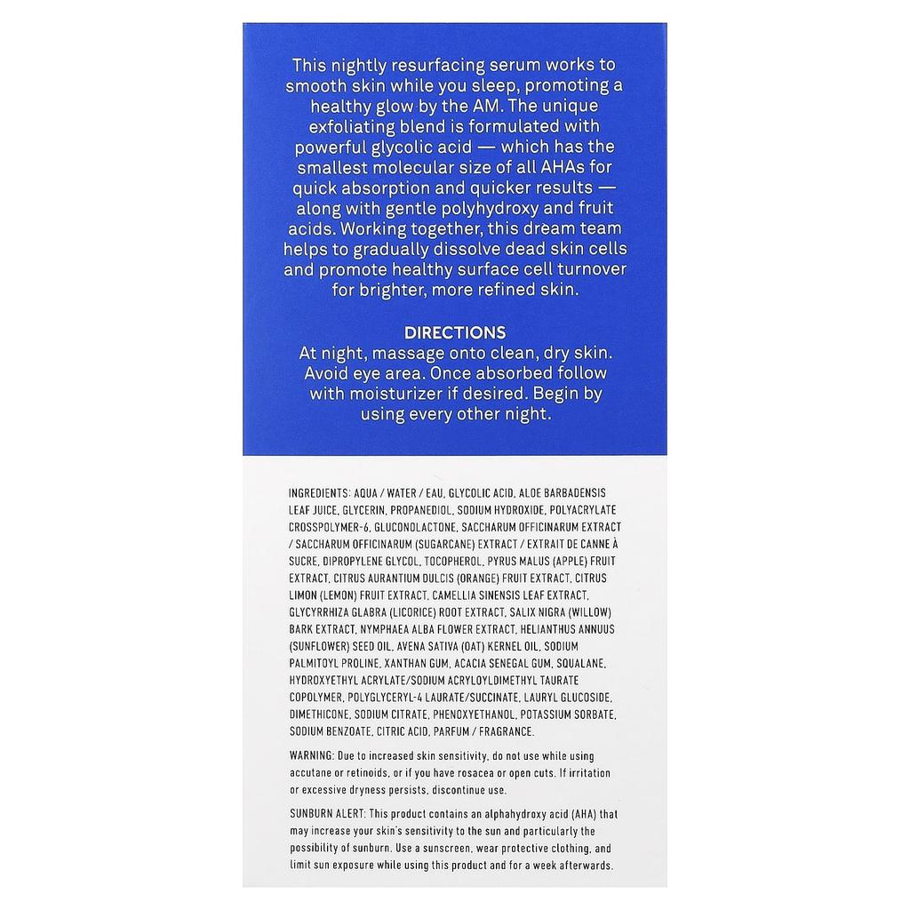 Bliss, Обновление и Разглаживание, Ночная Сыворотка для Обновления, 30 мл (1 жидкая унция)