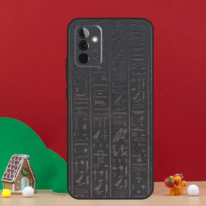 Egyptian Hieroglyphics Symbols Case For Samsung Galaxy A54 A06 A16 A26 A36 A56 A53 A32 A52 A33 A13 A55 A35 A15 A14 A34 A17