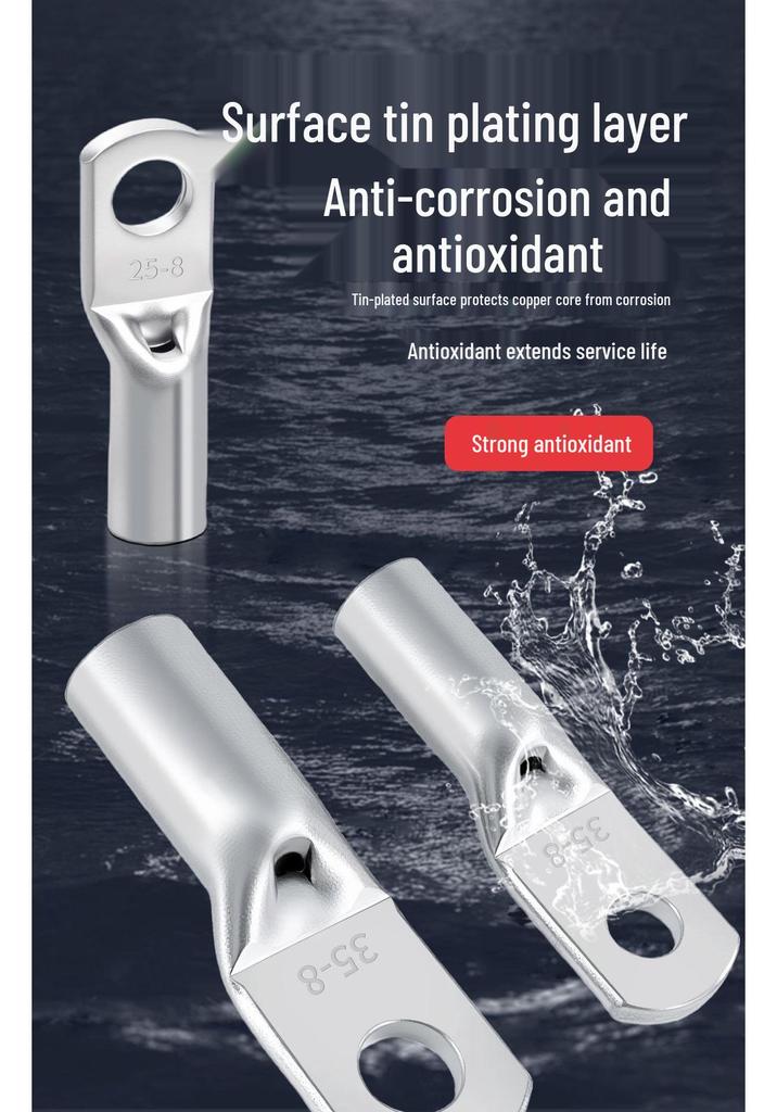 Huaxi Technology Red Copper JGK10-6 Marine Terminal Block - Cold-Pressed Crimp Ring