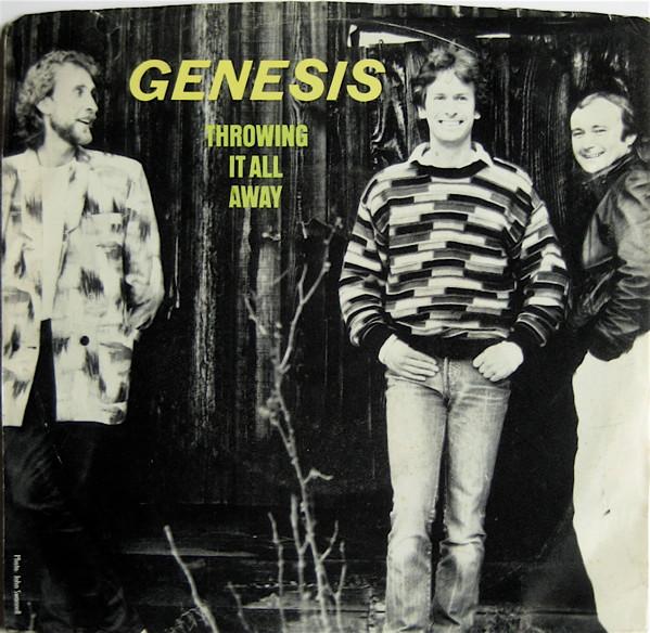 7-дюймовая пластинка GENESIS Throwing It All Away Do The Neuro 789372 ATLANTIC 1986 Не Япония Рок Б/у